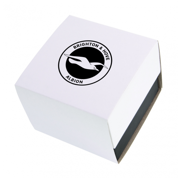 BHAFC Blue Leather Strap Watch