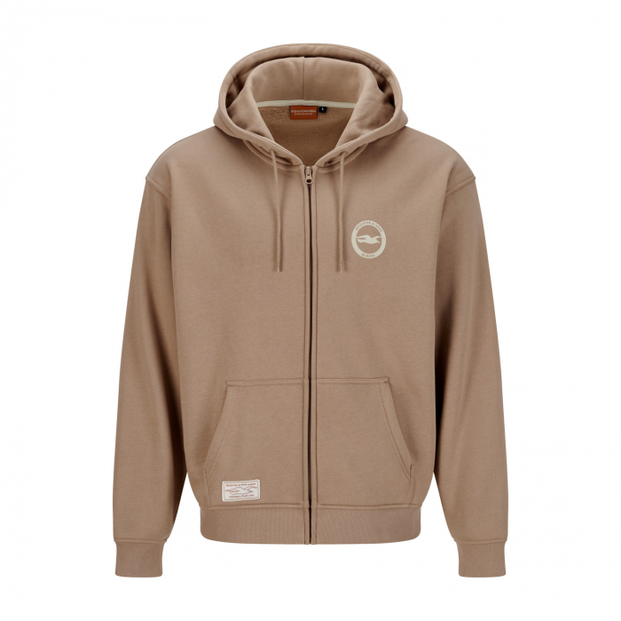 BHAFC Dark Khaki Relaxed Zip Hoodie