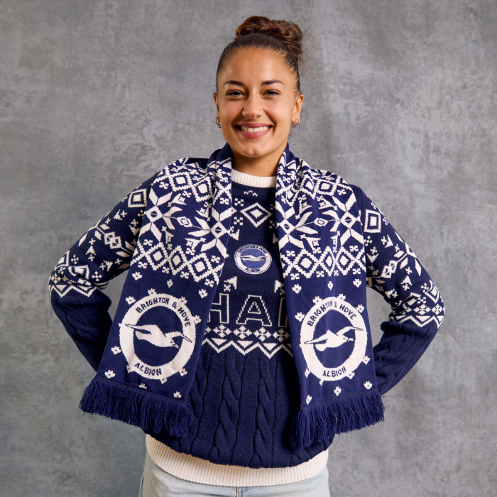 BHAFC Patterned Christmas Scarf