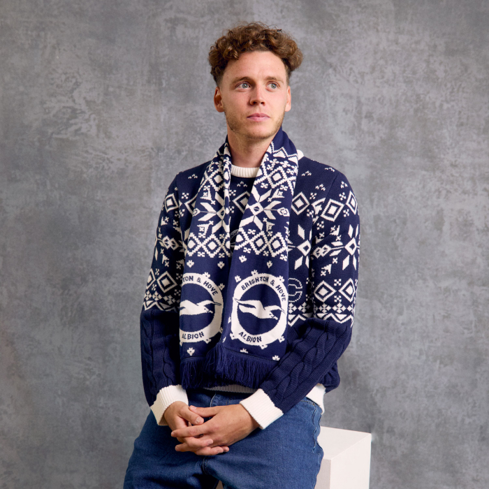 BHAFC Patterned Christmas Scarf