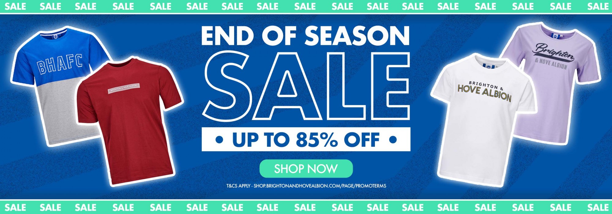 END OF SEASON SALE - UP TO 85% OFF