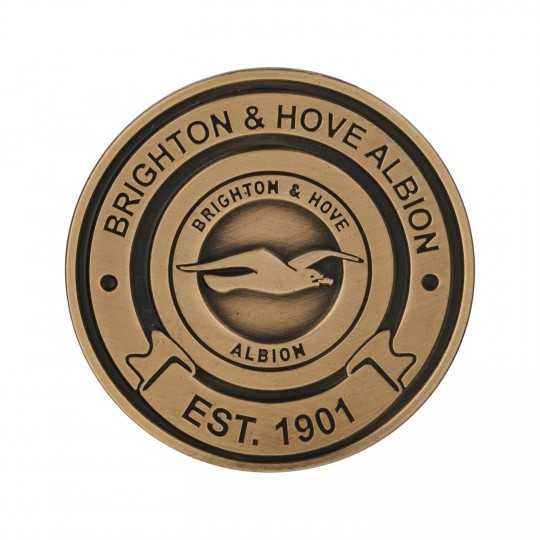Bronzed Crest Pin Badge