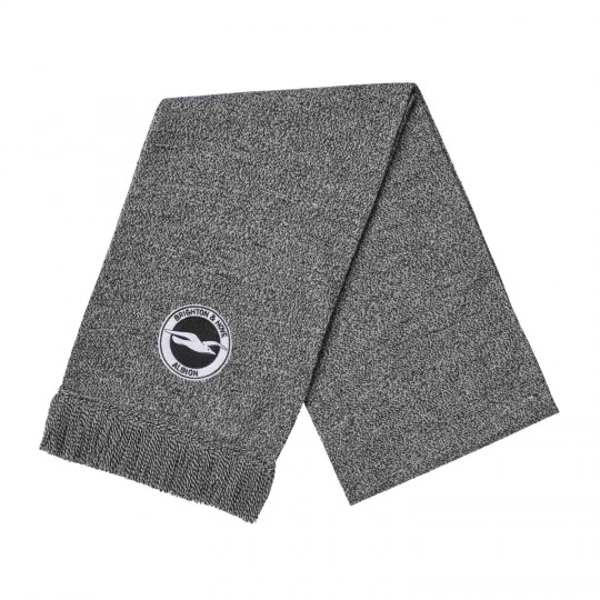 Grey Fine Knit Scarf