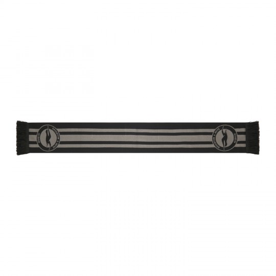 Black Tonal Crest Premium Scarf
