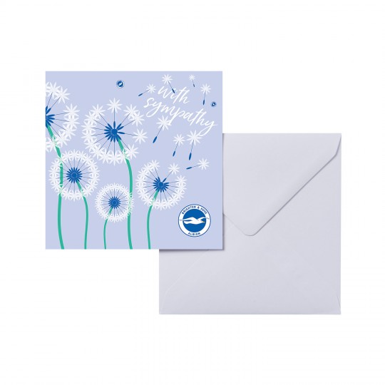 Greeting Card - Dandelion Sympathy 