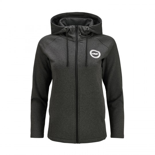 Womens Charcoal Active Hooded Jacket