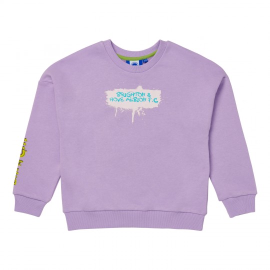 Junior Lilac Grafitti Sweatshirt
