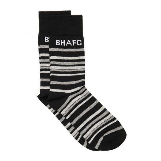 BHAFC Black Mono Stripe Socks