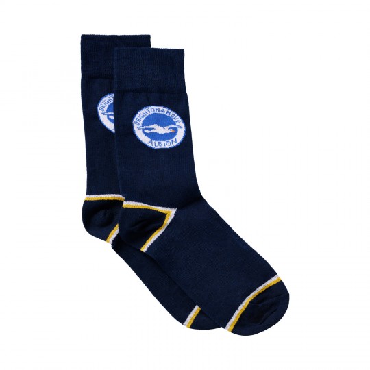 BHAFC Navy Crest Socks