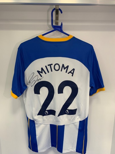 Player Issued 22/23 Signed Poppy Shirt - Mitoma