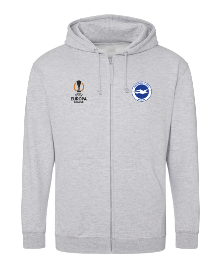 BHAFC UEFA Europa League Grey Zip Hoodie