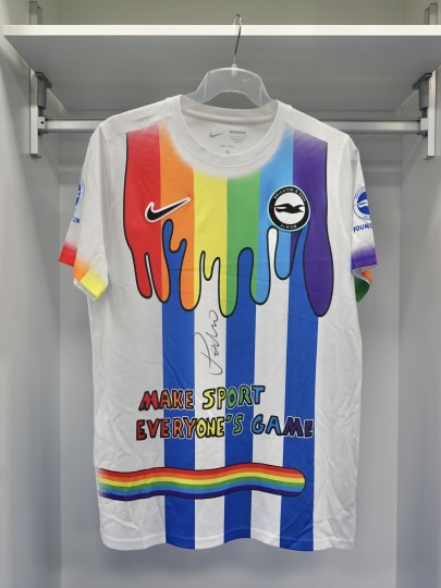 Pedro Signed Rainbow Laces Warm-Up Shirt