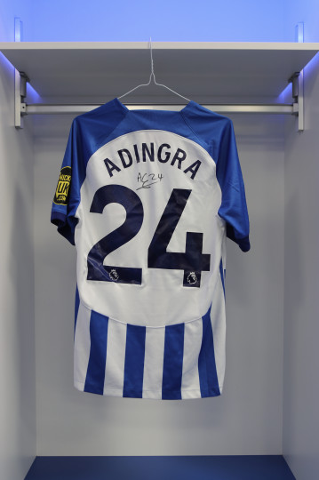 Signed Simon Adingra Match-Issued Jersey