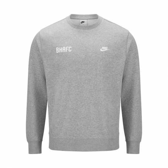 nike grey crew neck jumper