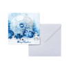 Xmas Card - Snow Baubles