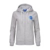 Womens Grey Marl Club Essential Zip Hoodie