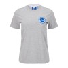 Womens Grey Marl Club Essential Tee