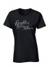 2425 - BHAFC Womens Black Script Text Tee