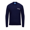 BHAFC Navy Script L/S Knitted Polo
