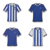 BHAFC 4 Pack Retro Shirt Pin Badge