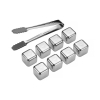 BHAFC Whiskey Metal Cubes & Tweezers Box Set