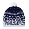 BHAFC Patterned Christmas Bobble Hat
