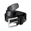 BHAFC Black Skinny Leather Belt