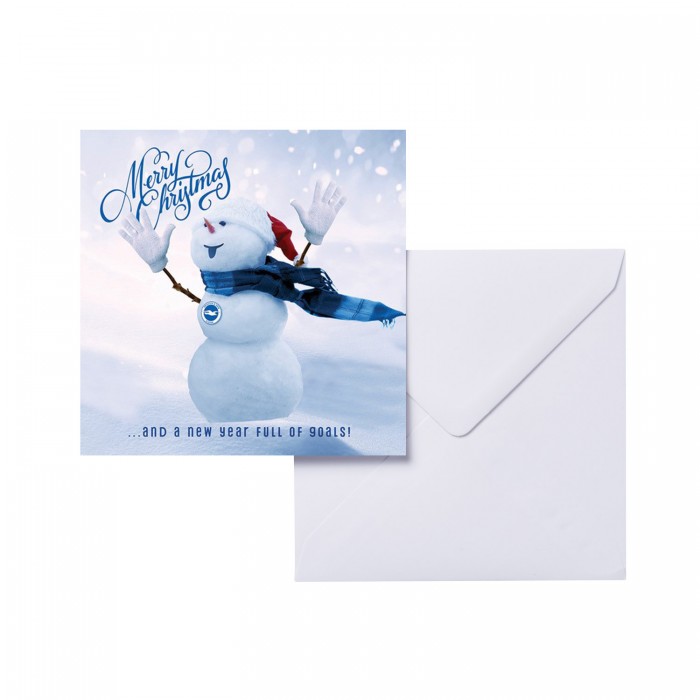 Xmas Card - Snowman Goals