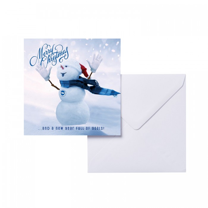 Xmas Card - Snowman Goals Xmas Card - Snowman Goals