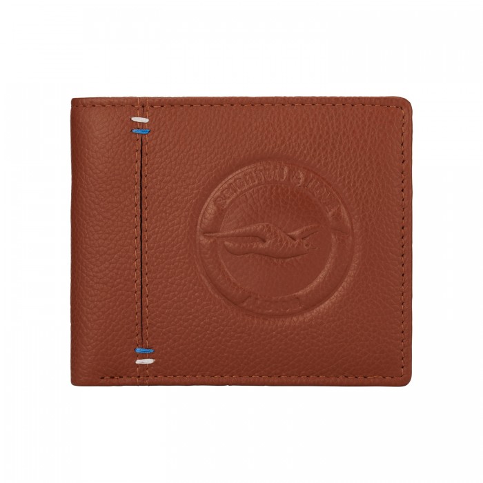 Brown Crest Leather Wallet 143