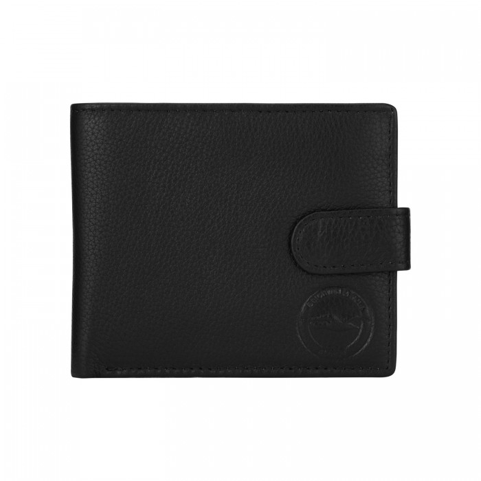 Black Popper Leather Wallet 189