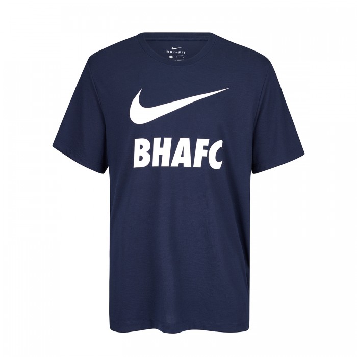 Youth Nike BHAFC Navy Swoosh Tee Youth Nike BHAFC Navy Swoosh Tee