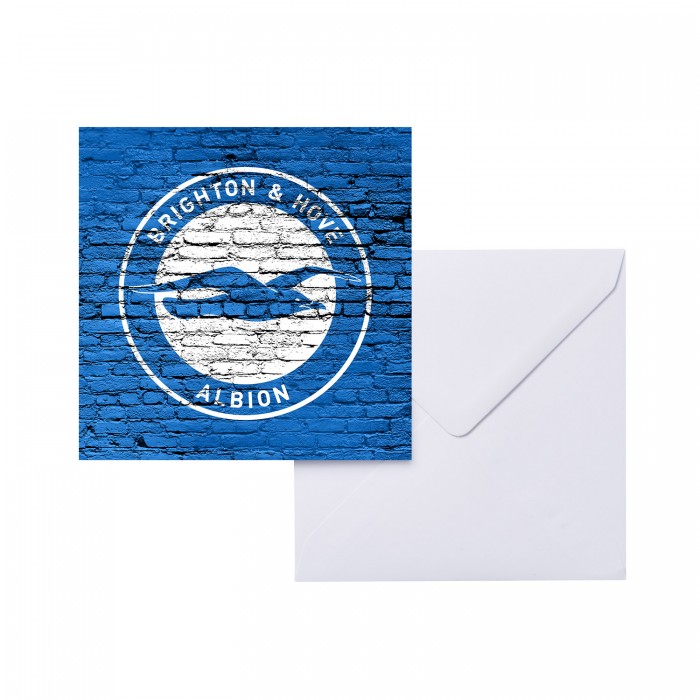 Greeting Card - Blue Crest Wall Greeting Card - Blue Crest Wall
