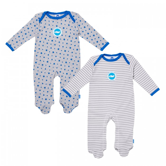 2 Pack Stars and Stripes Sleepsuit
