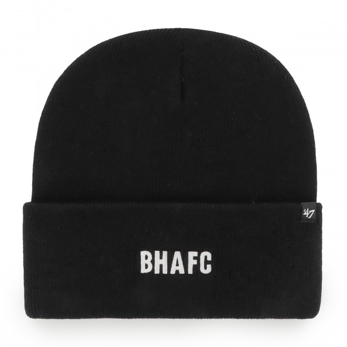 Black bronx hat with BHAFC text and 47 brand