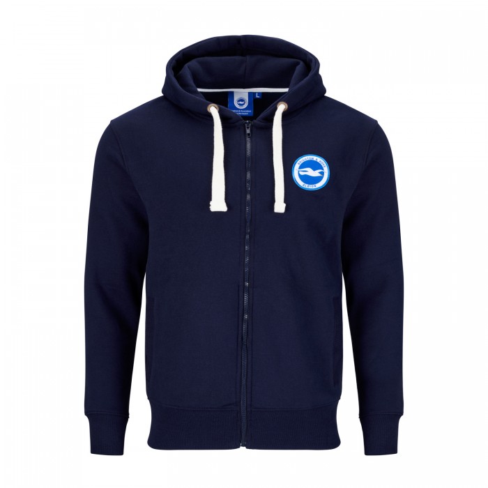 Navy Club Essential Zip Hoodie Navy Club Essential Zip Hoodie