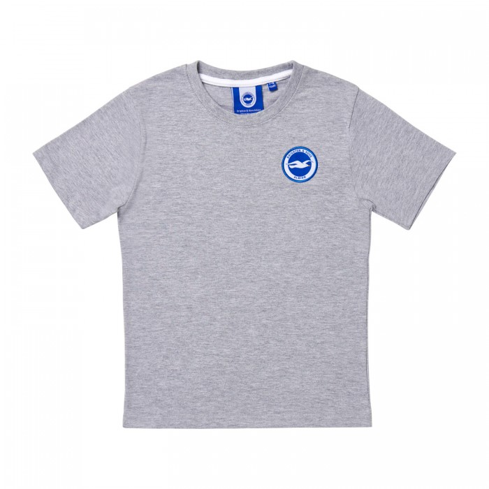 Junior Grey Marl Club Essential Tee Junior Grey Marl Club Essential Tee