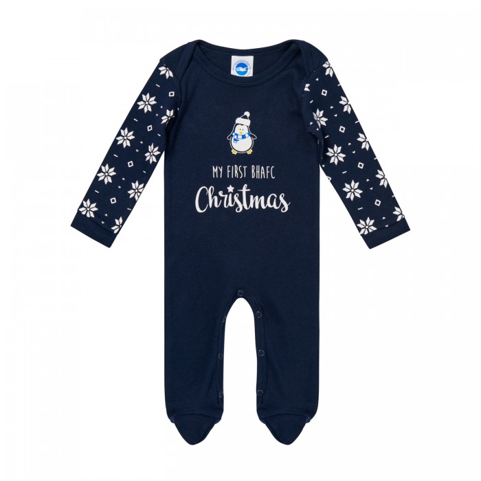 My First BHAFC Christmas Sleepsuit My First BHAFC Christmas Sleepsuit