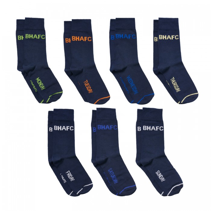 7 Pack Navy Day Of The Week Socks 7 Pack Navy Day Of The Week Socks