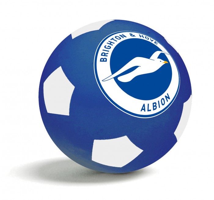 Blue & White Bounce Ball, features colour club crest.