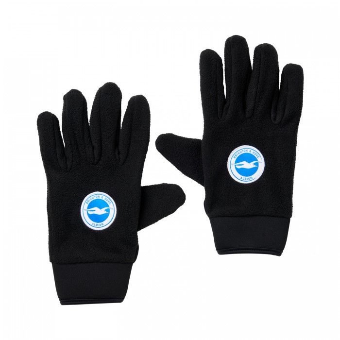 Youth Black Fleece Gloves