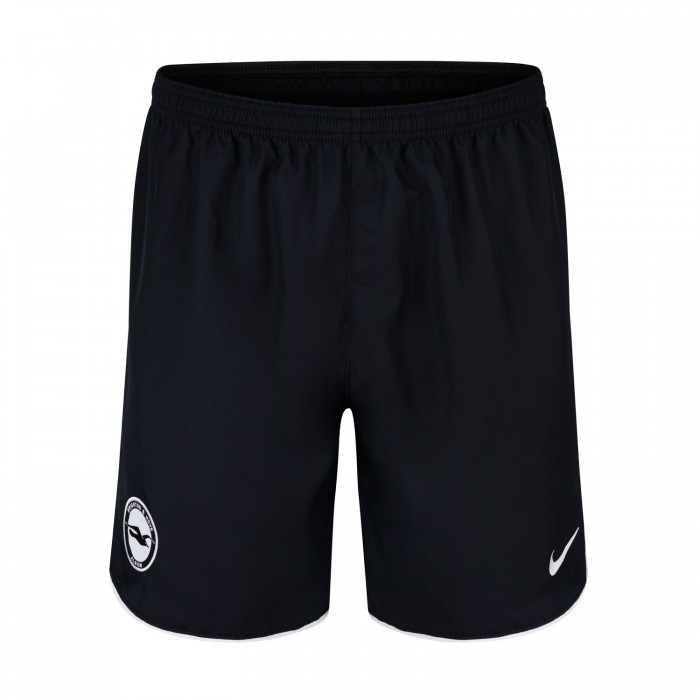 Youth Black GK shorts, features a tonal club crest