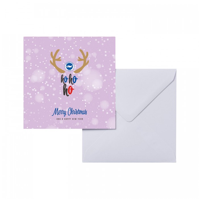 Xmas Card - Ho Ho Ho Reindeer