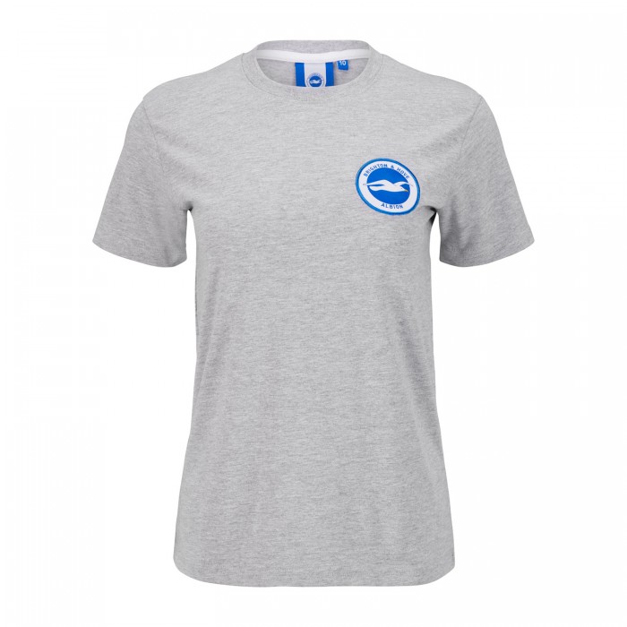 Womens Grey Marl Club Essential Tee Womens Grey Marl Club Essential Tee