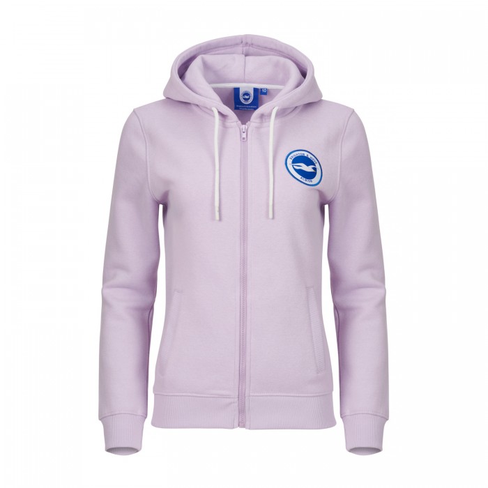 Womens Lilac Club Essential Zip Hoodie Womens Lilac Club Essential Zip Hoodie