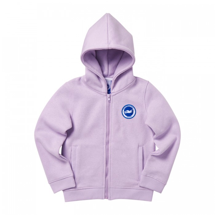 Junior Lilac Club Essential Zip Hoodie Junior Lilac Club Essential Zip Hoodie