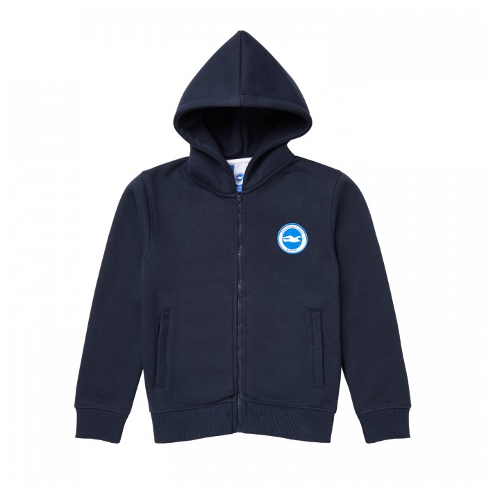 Junior Navy Club Essential Zip Hoodie Junior Navy Club Essential Zip Hoodie