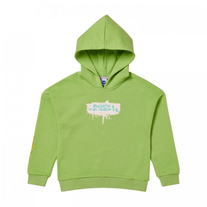 Junior Lime Grafitti Hoodie Junior Lime Grafitti Hoodie