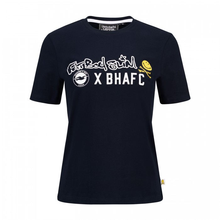 Womens Navy BHAFC x FBS Tee Womens Navy BHAFC x FBS Tee