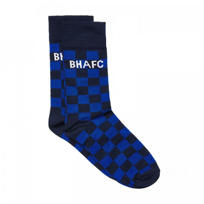 BHAFC Navy Check Socks